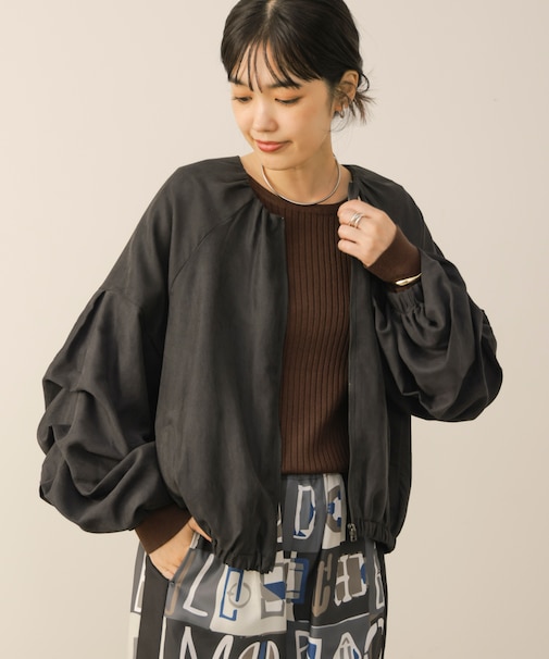 極細コーディロイホイップブルゾン