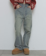 ストレートデニムパンツ