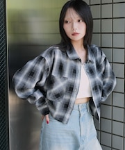 チェックショートネルシャツ