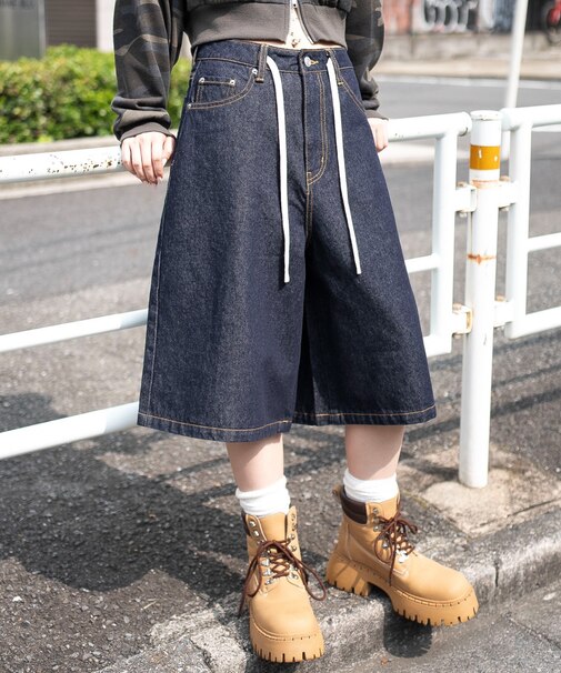 リジッドバギーハーフパンツ