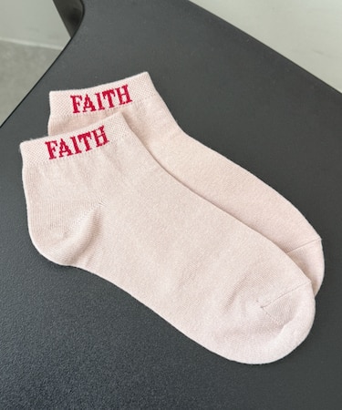 FAITHロゴショートソックス