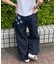 スターパッチタックワイドパンツ