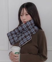 リバーシブルパテッドマフラー