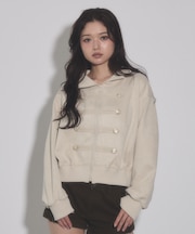 Fスエードナポレオントラックジャケット