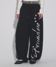 レイヤードプリントスウェットパンツ
