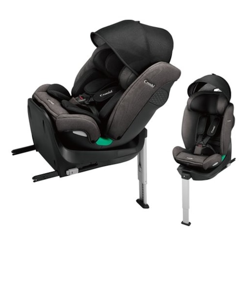 〇[ISOFIX取付x回転式]クルムーヴ　ロング R129 エッグショック EA ブラック 2024年モデル チャイルドシート