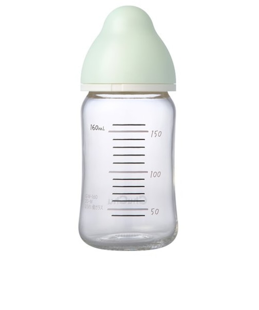 マルチフィット 広口タイプ 耐熱ガラス製 ほ乳瓶 160ml