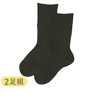 [キッズ]セブンプレミアムスクールソックスクルー丈2足組　ブラック
