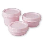 ぎゅっとしまって 汚れスルン 離乳食保存容器セット ピンク