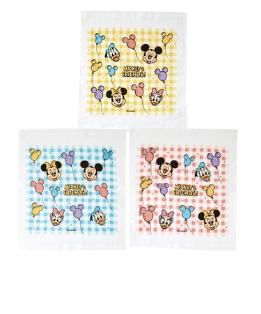 おしぼりタオル 3枚セット ミッキー＆フレンズ 風船