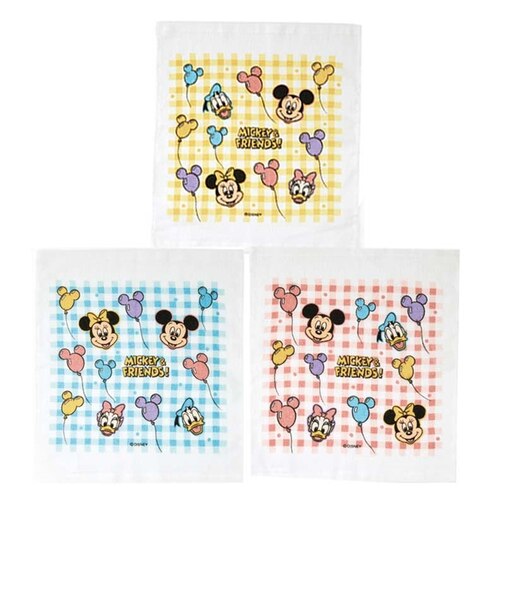 おしぼりタオル 3枚セット ミッキー＆フレンズ 風船