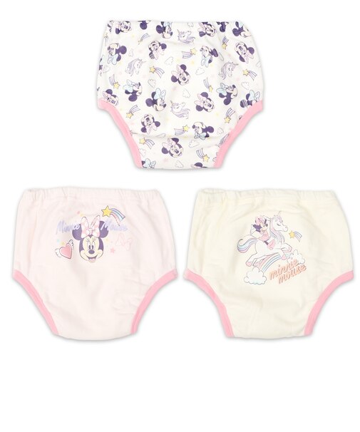 3層トレーニングパンツ3枚組 ディズニー ピンク
