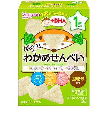◎1歳からのおやつ＋DHA わかめせんべい
