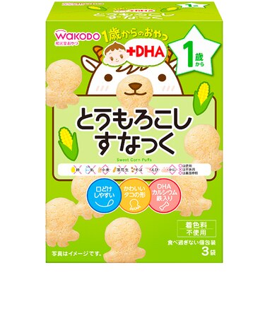 ◎1歳からのおやつ＋DHA とうもろこしすなっく