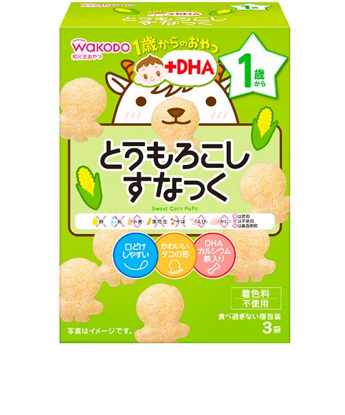 ◎1歳からのおやつ＋DHA とうもろこしすなっく
