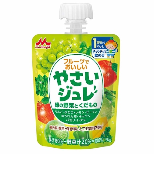 ◎フルーツでおいしい やさいジュレ 緑の野菜とくだもの