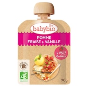 ◎babybio ベビースムージー アップル・ストロベリー・バニラ