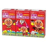 ◎それいけ!アンパンマンの完熟りんご100 125ml 3個パック