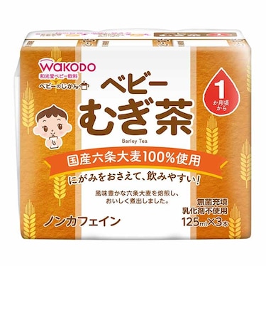 ◎ベビーのじかん むぎ茶 125ml×3本
