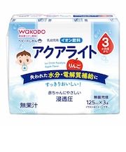 ◎ベビーのじかん アクアライトりんご 125ml×3本