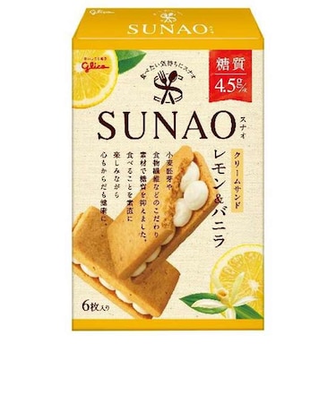 ◎SUNAO クリームサンド レモン＆バニラ 6枚入り