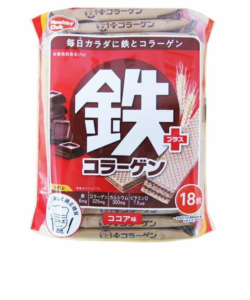 ◎鉄プラスコラーゲン ウエハース18枚