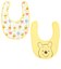 2枚組スタイ　くまのプーさん　総柄＆ワンポイント クリーム