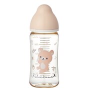 マルチフィット 広口タイプ プラスチック製 ほ乳びん 240ml リラックマ
