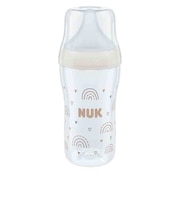 パーフェクトマッチほ乳びんプラスチック製／260ML／レインボー／適温目盛り付き
