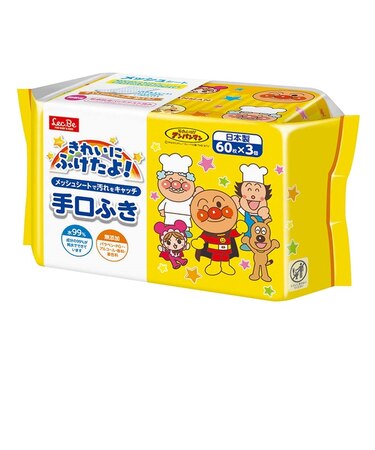 アンパンマン 手口ふき 60枚×3個
