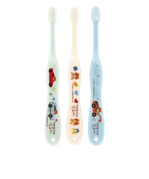 乳児用 歯ブラシ 3本セット トミカとトム