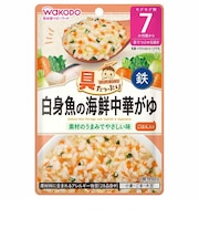 ◎具たっぷりグーグーキッチン 白身魚の海鮮中華がゆ