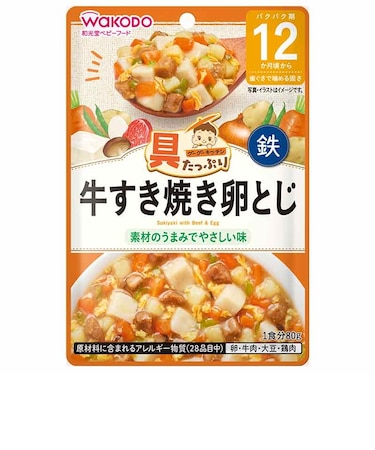 ◎具たっぷりグーグーキッチン 牛すき焼き卵とじ