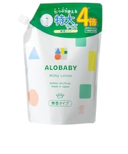 ALOBABY ミルクローション つめかえ用 無香タイプ 600ml