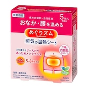 めぐりズム 蒸気の温熱シート 下着の内側面に貼るタイプ 5枚入