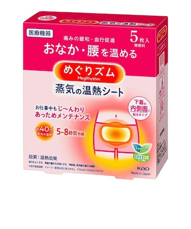 めぐりズム 蒸気の温熱シート 下着の内側面に貼るタイプ 5枚入