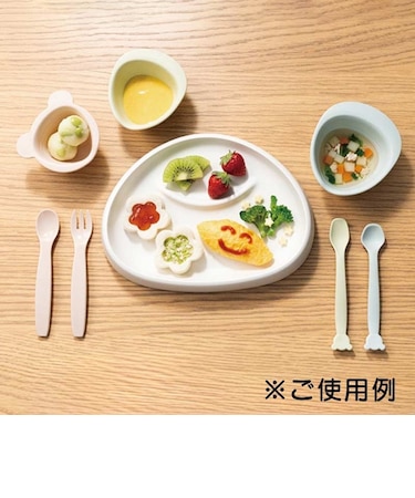 パクッ！を楽しく さんかく 食器セット ブルーム