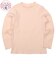 [キッズ]いつものTシャツ　長袖　テレコ素材　ピンク
