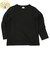 [キッズ]いつものTシャツ　長袖　天竺素材　ブラック