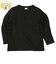 [キッズ]いつものTシャツ　長袖　天竺素材　ブラック