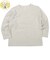 [キッズ]いつものTシャツ　長袖　天竺素材　アイボリー