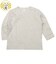 [ベビー]いつものTシャツ　長袖　天竺素材　アイボリー