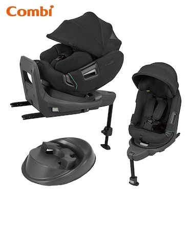 〇[ISOFIX取付×回転式]THE S premium R129 エッグショック VA プレミアムブラック 2025年モデル チャイルドシート