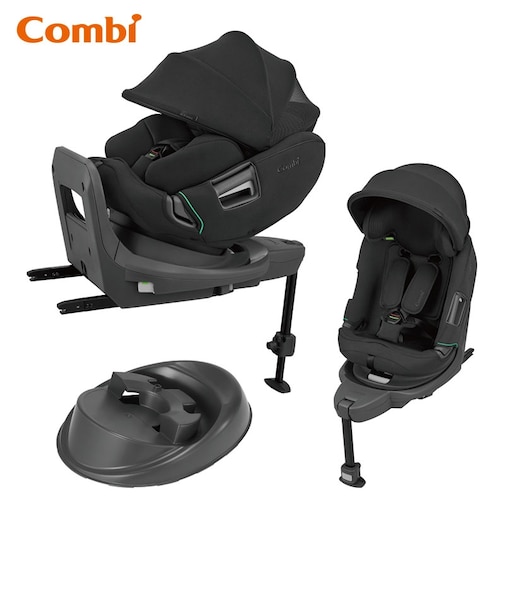 〇[ISOFIX取付×回転式]THE S premium R129 エッグショック VA プレミアムブラック 2025年モデル チャイルドシート