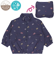 [ベビー]はっ水ジャケット　ポケッタブル仕様　ネイビー