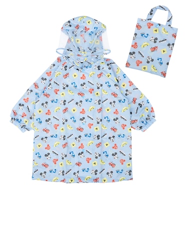 レインコート ミッキー ブルー