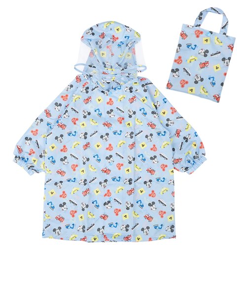 レインコート ミッキー ブルー