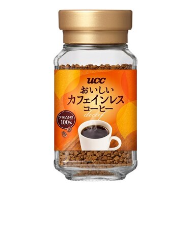 ◎UCC おいしいカフェインレスコーヒー 瓶45g