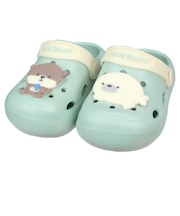 [13.0～16.0cm]コロンとしたEVAサンダル　サックス