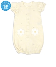 半袖ドレスオール総柄　吸水速乾　クリーム